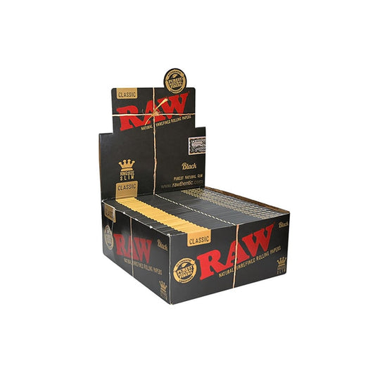 Raw Classic King Size Slim Black Rolling Papers